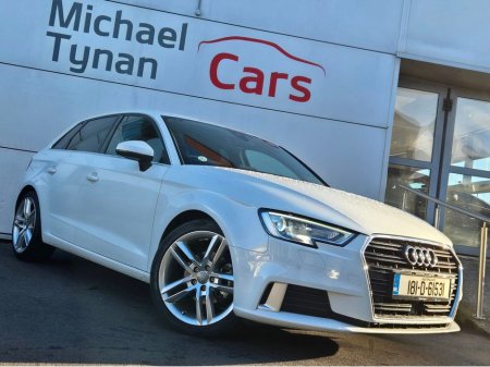 2018 Audi A3 1.4 Petrol S Line Hatch Automatic(150bhp) 18'' Alloys, Sat Nav, Camera, Cruise Control €20,888