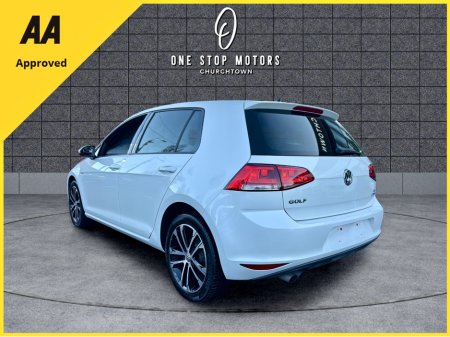 2014 Volkswagen Golf *HIGHLINE-MILANO MODEL* FULL SPC / COGNAC LEATHER - HEATED SEATS - CAMERAS - PEARL WHITE €12,900