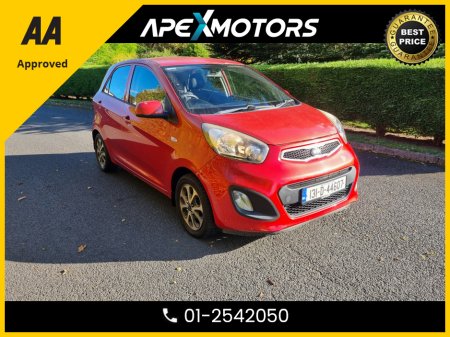 2013 Kia Picanto NEW MODEL * 1.0 5DR * NEW NCT OCT-26 * IMMACULATE * 9-STAMPS SERVICE HISTORY * AA APPROVED * 101 SAFETY CHECKLIST * 2-KEYS * LOW TAX * 12-MONTH ROADSIDE ASSIST * VERY CAREFUL OWNER * CARTELL HISTORY C