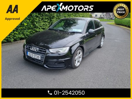 2015 Audi A3 Sportback FINANCE ARRANGED * S-LINE * TOP-SPEC * LEATHER INTERIOR * NCT NOV-26 * STAMPED SERVICE HISTORY * AA APPROVED * 101 SAFETY CHECKLIST * AUTOMATIC (DSG) * IMMACULATE * HEATED SEATS * COLOUR REVERSE CAMER €15,749