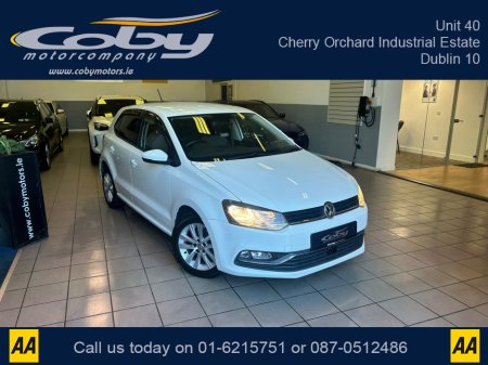 2016 Volkswagen Polo 1.2 TSI Comfortline Auto 5DRNew NCT done before collection, Alloy Wheels, Sat Nav, Mirror Link, Climate Control, Bluetooth, Auto Lights/Wipers, MFSW, Full Electrics and much more..