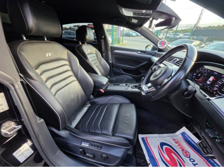 2018 Volkswagen Arteon 2.0 TSI R LINE EDITION 280BHP VIRTUAL DASH FULL LEATHER HEATED ELECTRIC SEATS SAT NAV CARPLAY ANDROID AUTO BLIND SPORT PARKING SENSORS SELF PARKING ASSIST 360 CAMERA €28,500 thumbnail