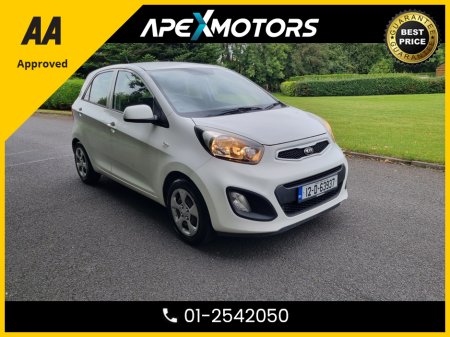 2012 Kia Picanto 1.0 5Dr 68BHP * NEW NCT APR-26 * LOW LOW MILES * IMMACULATE * 6-STAMPS SERVICE HISTORY * AA APPROVED * 101 SAFETY CHECKLIST * LOW TAX * 12-MONTH ROADSIDE ASSIST * ONE VERY CAREFUL OWNER * CARTELL HIST