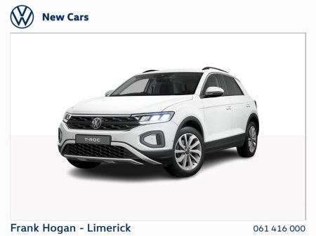 2026 Volkswagen T-Roc 2 SEAT COMMERCIAL - €40,350 - VAT €6,624 = €33,726 - CALL SALES 061-416000 €33,726