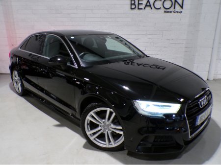 2018 Audi A3 *ONLY 25,000 MILES*S-LINE SALOON*FACELIFT EDITION*AUTO*HEATED LEATHER ELECTRIC S-LINE SEATS*VIRTUAL DASH*PARKING SENSORS WITH COLOUR CAMERA*APPLE-CAR PLAY*ANDROID AUTO*ADAPTIVE CRUISE CONTROL* €21,900