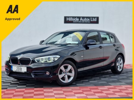 2018 BMW 1 Series 118D SPORT 5DR 2.0 DIESEL AUTOMATIC 12 MONTH WARRANTY €16,450