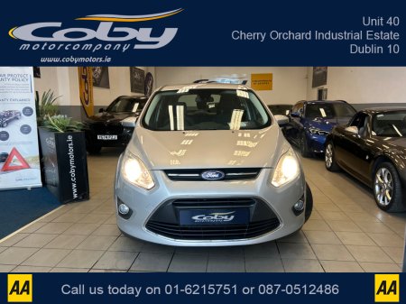2014 Ford Grand C-Max 1.6 TDCI ZETEC 7 Seater. 115PS 5DR New NCT, 2Keys, CD Player, Alloy Wheels, Air Conditioning, Parking Sensors, Bluetooth, Full Electrics, AUX, Folding Rear Seats, and more. €7,950