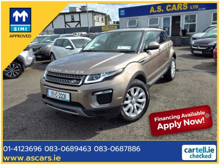 2017 Land Rover Range Rover Evoque TD4 SE 4 X 4 ** IRISH CAR ** FULL LEATHER INTERIOR ** PARKING SENSORS ** CRUISE CONTROL ** 2 KEYS ** STUNNING CAR **