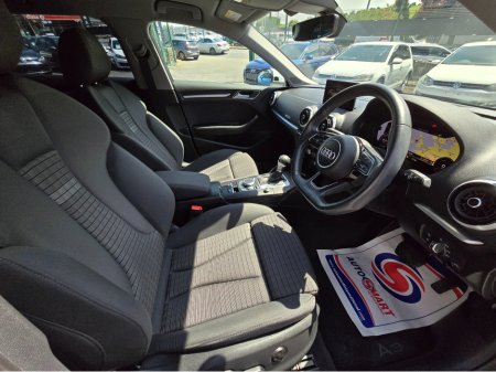 2019 Audi A3 ( 192 ) 1.4 TFSI SPORT VIRTUAL COCKPIT - NAVIGATION -CARPLAY ANDRIOD PACK - REVERSING CAMERA / PARKING SENSORS - DRIVE MODE   - LOW ROAD TAX BAND SIMI    MAIN DEALER - €22,950