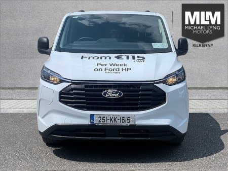 2025 Ford Transit Custom 320 PHEV SWB (V), Price Ex VAT, *Spare wheel, fixed towbar, Load area protection Kit,Seat Pack k4a* €37,394