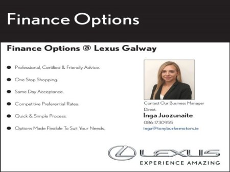 2025 Lexus RZ 300e EXECUTIVE // Remote Central Locking // Electric Mirrors // Power Folding Mirrors // USB Connection // Apple Carplay €59,945