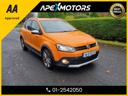 2014 Volkswagen Polo FINANCE ARRANGED * POLO CROSS * NEW NCT NOV-26 * LOW LOW KMs * IMMACULATE * STAMPED SERVICE HISTORY * AA APPROVED * 101 SAFETY CHECKLIST * AUTOMATIC (DSG) * COLOUR REVERSE CAMERA * TOP-SPEC 5DR HATCH