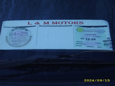 2012 Toyota Corolla 1.33 TERRA MC 4DR €5,750