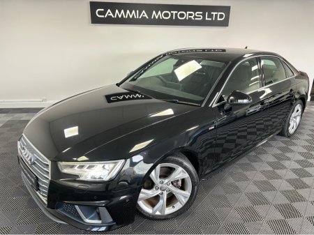 2019 Audi A4 AUDI A4 S-LINE 2.0 PETROL*FACELIFT*DIGITAL DASH*HEATED SEATS*ELECTRIC MEMORY ADJUSTABLE*360 CAMERAS & PARK ASSIST*AUTOHOLD*DRIVE MODES*BLIND SPOT ASSIST,LANE ASSIST,ADAPTIVE CRUISE CONTROL*FINANCE AVA €29,950