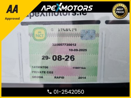 2014 Skoda Octavia FINANCE ARRANGED * SKODA RAPID ( SMALLER THAN OCTAVIA) * AMBITION 1.6 TDI 90HP 4DR SALOON * LOW LOW KMs * NCT AUG-26 * LOW TAX * RELIABLE ( SAME AS V.W GOLF) * IMMACULATE *  01-2542050 €7,949 thumbnail
