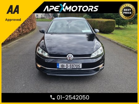 2018 Volkswagen Golf FINANCE ARRANGED * 1.4 HIGHLINE  * AUTOMATIC * AA APPROVED  * 101 SAFETY CHECKLIST * 12-MONTH ROADSIDE ASSIST  * IMMACULATE * TOP-SPEC * LOW LOW KMs * ADAPTIVE CRUISE * NEW NCT NOV-26 * LOW TAX * ONE €21,500