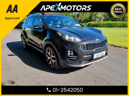 2018 Kia Sportage FINANCE ARRANGED * 1.7 GT LINE 5DR * TOP-SPEC * EVERY EXTRA * SLIDING PANORAMIC SUNROOF * HEATED LEATHER 2-TONE SEATS * NEW NCT JAN-26 * LOW TAX JUN-25 * STAMPED SERVICE HISTORY * AA APPROVED
