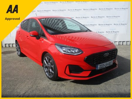 2022 Ford Fiesta ST-LINE 1.0TURBO 125PS  SPORTS BODY KIT   HIGH SPEC WITH PARKING PACK REVERSE CAMERA HEATED SEATS AND STEERING WHEEL AND SELF PARK. 12 MONTHS WARRANTY AND 12 MONTHS AA COVER