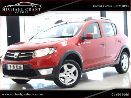 2016 Dacia Sandero Stepway 1.0 PETROL TCe90 SANDERO STEPWAY SIGNATURE / ONLY 73 KM / 2 OWNERS / IRISH CAR €9,595