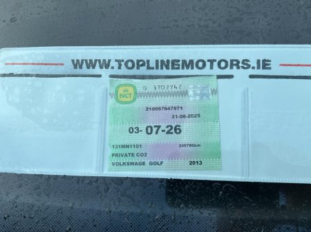 2013 Volkswagen Golf ==1.6 TDI S//BRAND NEW NCT//IMMACUALTE== €8,500