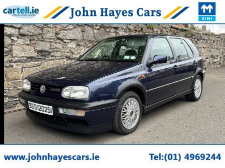 1993 Volkswagen Golf VERY RARE 2.8 VR6 MARK 3 GOLF 5 DOOR 5 SPEED MANUAL//RARE OPPORTUNITY//BEAUTIFUL CONDITION//ORIGINAL BOOKS SUPPLIED €14,950