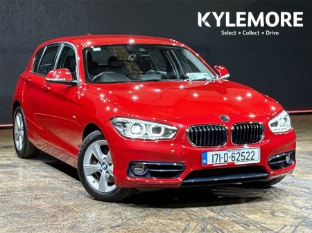2017 BMW 1 Series 1.5 AUTOMATIC - BLACK CLOTH RED STITCHED UPHOLSTERY - A/C - CRUISE CONTROL €16,950