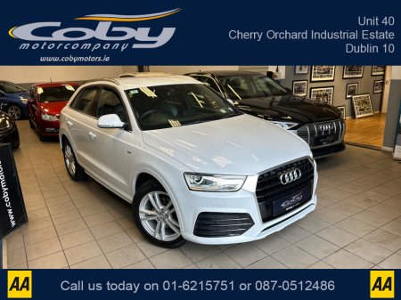2015 Audi Q3 1.4 TFSI S Line Auto 150 S-TRONIC.  IRISH CAR. Immaculate Irish Car with 2 Keys, Service History, NCT, Alloy Wheels, Air Con, MFSW, Parking Sensors Front and Rear, Full Electrics and much more.