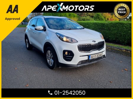2018 Kia Sportage FINANCE ARRANGED * 1.7 DIESEL ISG 114BHP 5DR * NEW NCT APR-27 * 9-STAMPS SERVICE HISTORY * LATE 182 MODEL * AA APPROVED * 101 SAFETY CHECKLIST * IMMACULATE * TOP-SPEC 5DR SUV * LOW DIESEL MILES * CRUI