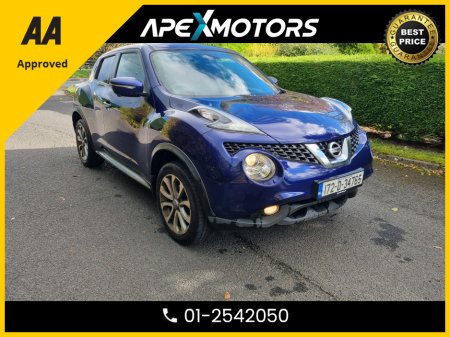2017 Nissan Juke FINANCE ARRANGED * TOP-SPEC TEKNA DCI * NEW NCT OCT-27 * IMMACULATE * 7-STAMPS SERVICE HISTORY * AA APPROVED * 101 SAFETY CHECKLIST * HEATED SEATS * COLOUR REVERSE CAMERA * CRUISE CONTROL * 01-2542050