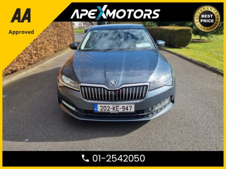 2020 Skoda Superb FINANCE ARRANGED * AMBITION 1.6 TDI 120HP DSG 4DR AUTO * ONE OWNER  * FULL HISTORY WITH MAIN DEALER * AA APPROVED * 101 SAFETY CHECKLIST * AUTOMATIC (DSG) * IMMACULATE * TOP-SPEC 5DR HATCH * LOW KMs €22,949