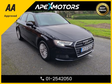 2017 Audi A3 FINANCE ARRANGED * SPORTBACK 1.0 TFSI 115 ST 5DR * AUTOMATIC (DSG) * IMMACULATE * TOP-SPEC 5DR HATCH * LOW MILES * NEW NCT APR-27 * LOW TAX * STAMPED SERVICE HISTORY * VERY CAREFUL OWNER * 01-2542050