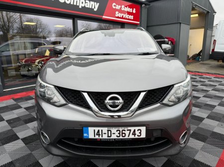 2014 Nissan Qashqai 1.5 DCI ACENTA PREMIUM 110PS 5DR , TIMING BELT & WATER PUMP REPLACED , FULL NCT , FRESH SERVICE , WARRANTY , FULL BLACK LEATHER , PAN ROOF , CRUISE CONTROL, HEATED BLACK LEATHER SEATS . €10,950