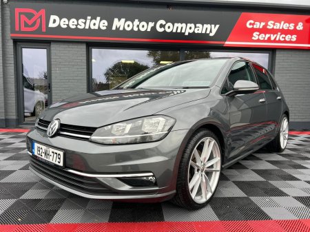 2019 Volkswagen Golf HIGHLINE 1.6 TDI MANUAL 5SPEED 5DR 115HP , FULL BLACK LEATHER , HEATED SEATS , SAT-NAV , PARKING SENSORS , CRUISE CONTROL , BRAND NEW 19