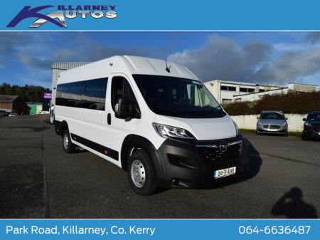 2024 Opel Movano 17 Seat Minibus 140Ps manual 6 speed. Price Plus Vat