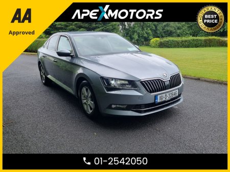 2016 Skoda Superb FINANCE ARRANGED * NEW NCT JUL-26 * STAMPED SERVICE HISTORY * AA APPROVED * 101 SAFETY CHECKLIST * IMMACULATE * HEATED SEATS * COLOUR REVERSE CAMERA * TOP-SPEC 5DR HATCH * ADAPTIVE CRUISE