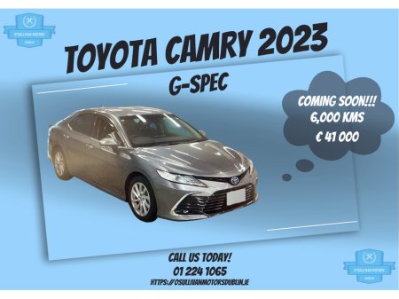 2023 Toyota Camry /2023/2.5 PETROL HYBRID/COMING SOON €42,500