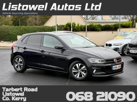2019 Volkswagen Polo COMFORTLINE 1.0 AUTOMATIC * PARK ASSIST, REAR VIEW CAMERA, PARKING SENSORS FRONT & REAR, ADAPTIVE CRUISE CONTROL, POWERED FOLDING HEATED MIRRORS,  MULTIMEDIA DISPLAY, DUAL ZONE AIR CONDITIONING* €16,950