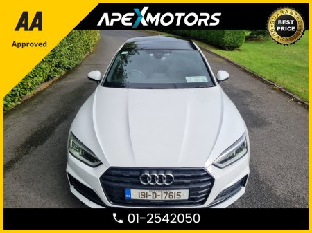 2019 Audi A5 FINANCE ARRANGED * SPORTBACK 35 TDI 150 S 4DR A S-TRONIC LINE * NCT FEB-27 * LOW TAX OCT-25 * 6-STAMPS SERVICE HISTORY * AA APPROVED * 101 SAFETY CHECKLIST * AUTOMATIC (DSG) * IMMACULATE * HEATED SEAT €33,949