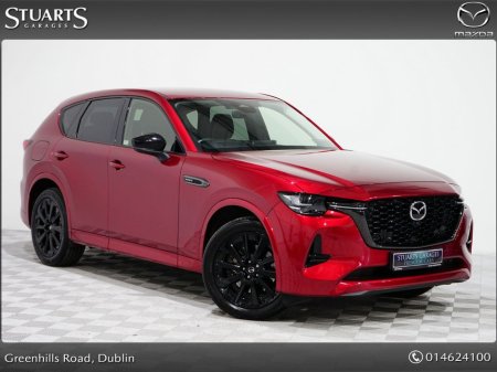 2022 Mazda CX-60 2.5 PHEV 327PS HOMURA, *JUST LISTED*HIGH SPEC* DRIVERS ASSISTANCE PACK, CONVENIENCE PACK, PAN PACK* SOUL RED CRYSTAL WITH BLACK LEATHER , RADAR CRUISE €38,945
