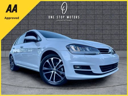 2014 Volkswagen Golf *HIGHLINE-MILANO MODEL* FULL SPC / COGNAC LEATHER - HEATED SEATS - CAMERAS - PEARL WHITE €12,900 thumbnail