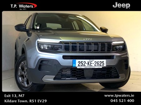 2025 Jeep Avenger 1.2 - HYBRID - AUTOMATIC - LONGITUDE - 24 / 48 HOUR TEST DRIVE AVAILABLE €31,950