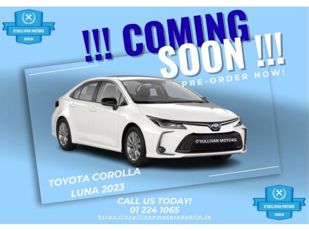 2023 Toyota Corolla LUNA/2023/IRISH CAR/ HYBRID/AUTO/COMING SOON!!