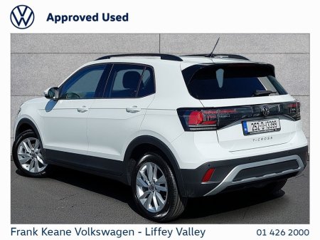 2025 Volkswagen T-Cross EDITION 75 1.0TSI 95BHP *PURE WHITE* *DELIVERY KMS* *252D REG* *BIG SAVINGS VS NEW CAR* *WHILE STOCKS LAST* *PCP 3 YRS FROM €276PM* €29,995