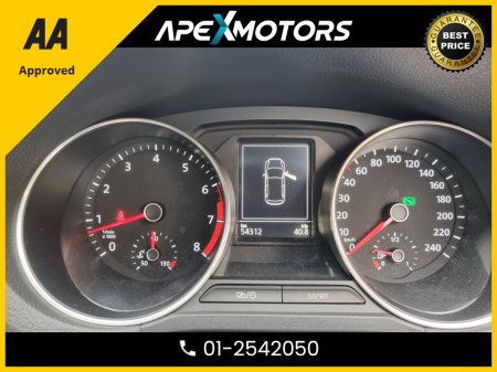 2014 Volkswagen Polo FINANCE ARRANGED * LOW LOW KMs * 1.2 COMFORTLINE AUTO 5Dr * NEW NCT NOV-27 * LOW TAX * AA APPROVED  * 101 SAFETY CHECKLIST * IMMACULATE * COLOUR REVERSE CAMERA * ADAPTIVE CRUISE * CRUISE CONTROL and S €9,749
