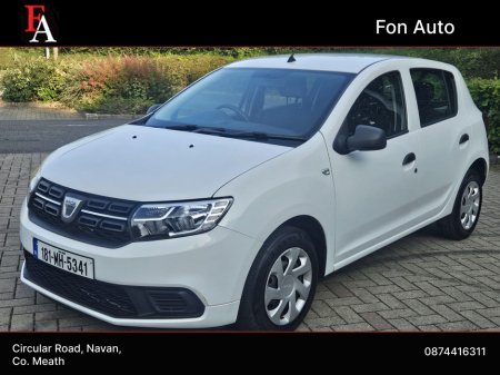 2018 Dacia Sandero 1.0 PETROL AMBIANCE MODEL*LOW MILEAGE* HIGH SPEC * NEW NCT 08/27 *SERVICED*FINANCE*WARRANTY *CALL 0874416311 €7,995
