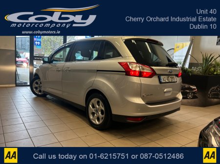 2014 Ford Grand C-Max 1.6 TDCI ZETEC 7 Seater. 115PS 5DR New NCT, 2Keys, CD Player, Alloy Wheels, Air Conditioning, Parking Sensors, Bluetooth, Full Electrics, AUX, Folding Rear Seats, and more. €7,950