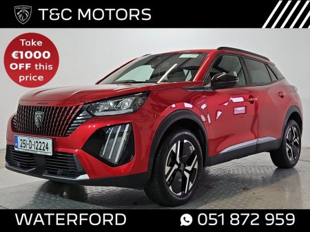 2025 Peugeot 2008 Allure Model Front + Rear Parking Sensors & Rear Camera, Bluetooth with Apple Carplay/Android Auto, Privacy Glass, Cruise Control €29,995