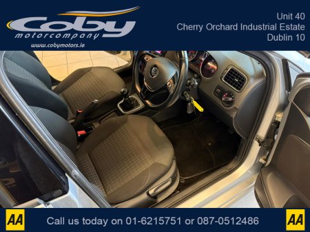 2014 Volkswagen Polo 1.0 75HP MANUAL 5SPEED 5DR. NCT & TAX, Sat Nav, Alloy Wheels, Car Play, Touch Screen, MFSW, Air Con, AUTO Wipers, Full Electrics, 2 Keys, Folding Rear Seats, Luggage Cover and more. €9,950 thumbnail