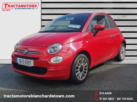 2016 Fiat 500 1.2 8V 69BHP POP STAR S4 2DR €8,499