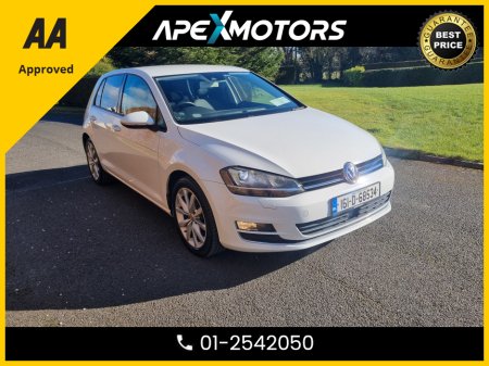 2016 Volkswagen Golf FINANCE ARRANGED * 1.4 TFI HIGHLINE * AUTOMATIC (DSG) * AA APPROVED  * 101 SAFETY CHECKLIST * 12-MONTH ROADSIDE ASSIST  * IMMACULATE (AS NEW )  * TOP-SPEC 5DR HATCH * LOW LOW MILES * ADAPTIVE CRUISE €15,449